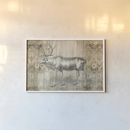 Natural History Lodge IX by Wild Apple Portfolio. shown as a paper print in a white frame. Available as a archival giclee rolled canvas, fine art paper, or poster print. SKU 21835i.