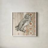 Natural History Lodge Southwest I by Wild Apple Portfolio. Shown in a crisp white glass frame for a clean and minimalist style. Available as an archival giclee rolled canvas, fine art paper, or poster print. SKU 18944a.