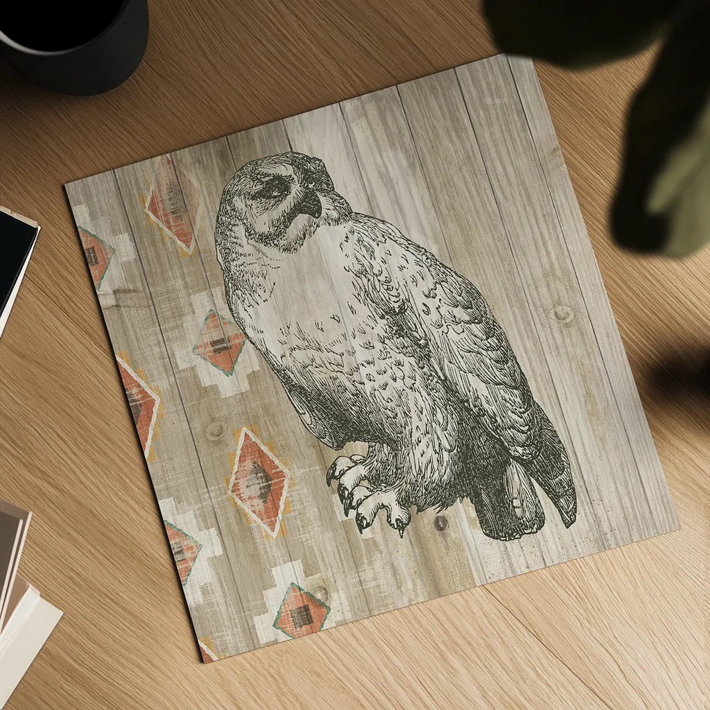 Natural History Lodge Southwest II by Wild Apple Portfolio. Shown as a detailed flat fine art print, highlighting archival giclee quality. Available as an archival giclee rolled canvas, fine art paper, or poster print. SKU 18945a.