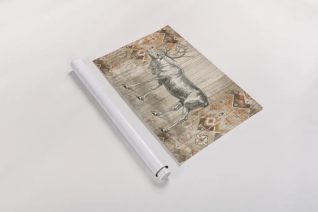 Natural History Lodge Southwest IX by Wild Apple Portfolio. shown as a rolled paper print. Available as archival giclee rolled canvas, fine art paper, or poster print. SKU 22448i.