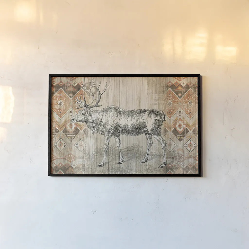 Natural History Lodge Southwest IX by Wild Apple Portfolio. shown as a paper print in a black flame. Available as a archival giclee rolled canvas, fine art paper, or poster print. SKU 22448i.