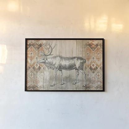 Natural History Lodge Southwest IX by Wild Apple Portfolio. shown as a paper print in a black flame. Available as a archival giclee rolled canvas, fine art paper, or poster print. SKU 22448i.