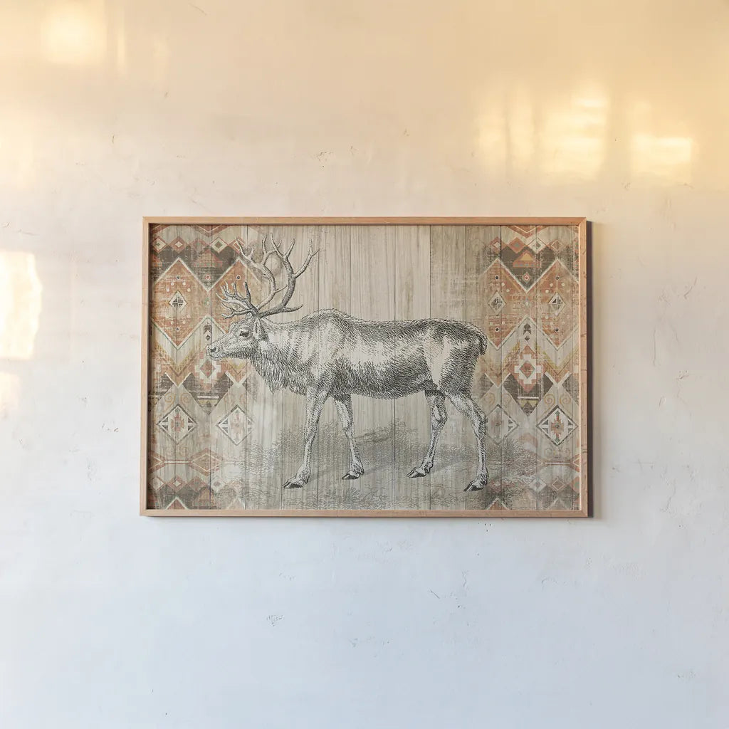 Natural History Lodge Southwest IX by Wild Apple Portfolio. shown as a paper print in a natural frame. Available as a archival giclee rolled canvas, fine art paper, or poster print. SKU 22448i.