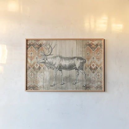 Natural History Lodge Southwest IX by Wild Apple Portfolio. shown as a paper print in a natural frame. Available as a archival giclee rolled canvas, fine art paper, or poster print. SKU 22448i.