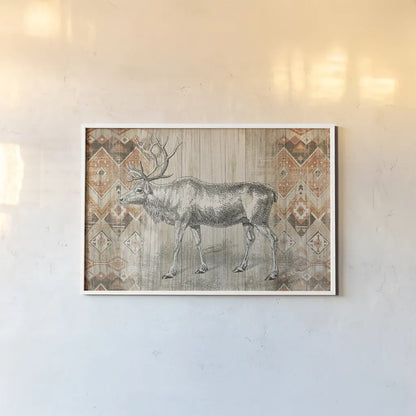 Natural History Lodge Southwest IX by Wild Apple Portfolio. shown as a paper print in a white frame. Available as a archival giclee rolled canvas, fine art paper, or poster print. SKU 22448i.