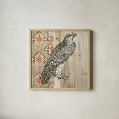 Natural History Lodge Southwest V by Wild Apple Portfolio. Shown in a natural wood glass frame for a timeless modern aesthetic. Available as an archival giclee rolled canvas, fine art paper, or poster print. SKU 18948a.