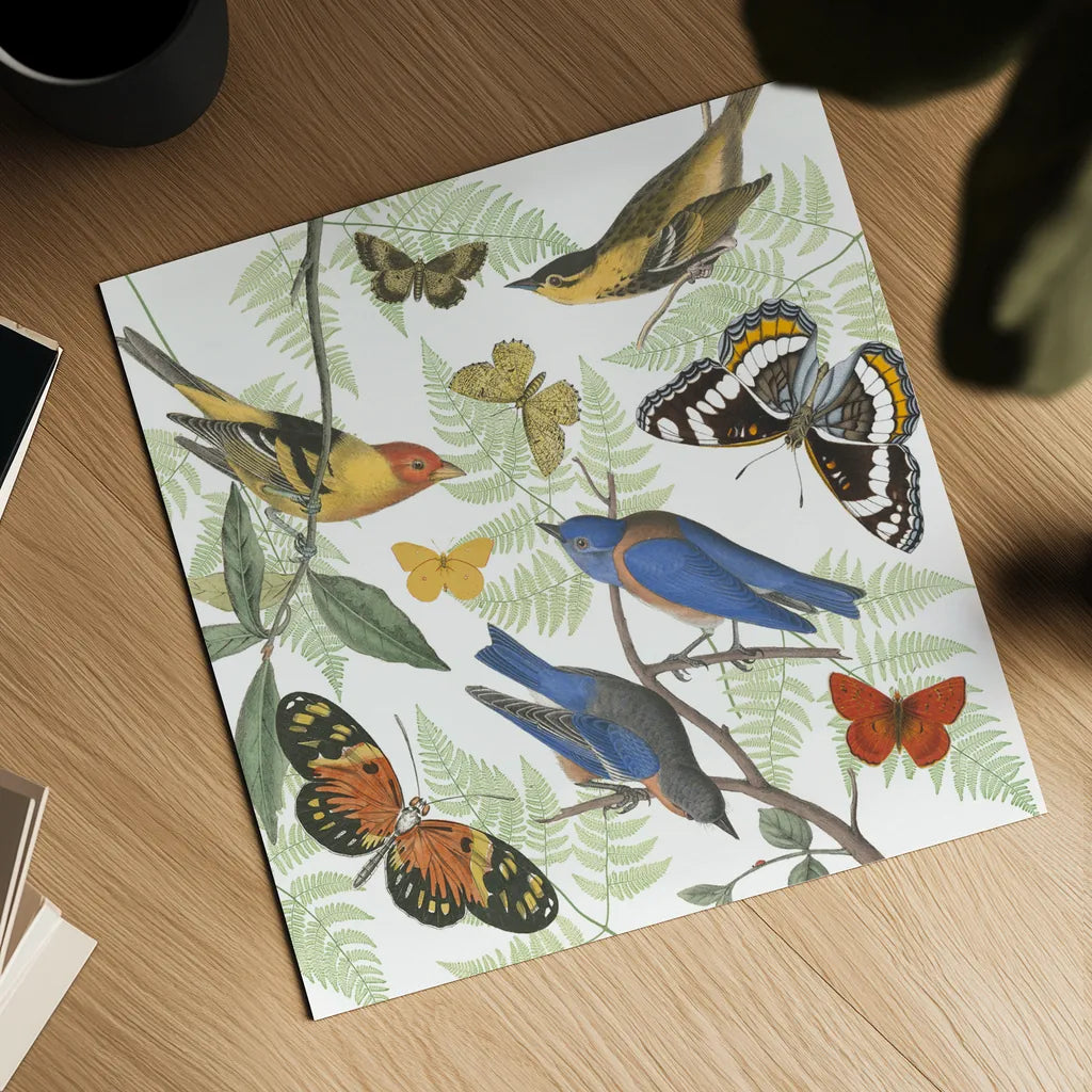 Natures Flight I by Wild Apple Portfolio. Shown as a detailed flat fine art print, highlighting archival giclee quality. Available as an archival giclee rolled canvas, fine art paper, or poster print. SKU 48422a.