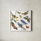 Natures Flight I No Ferns by Wild Apple Portfolio. Shown in a crisp white glass frame for a clean and minimalist style. Available as an archival giclee rolled canvas, fine art paper, or poster print. SKU 80601a.