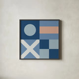 Nautical Flags II by Wild Apple Portfolio. Shown in a sleek black glass frame for a contemporary gallery look. Available as an archival giclee rolled canvas, fine art paper, or poster print. SKU 87319a.