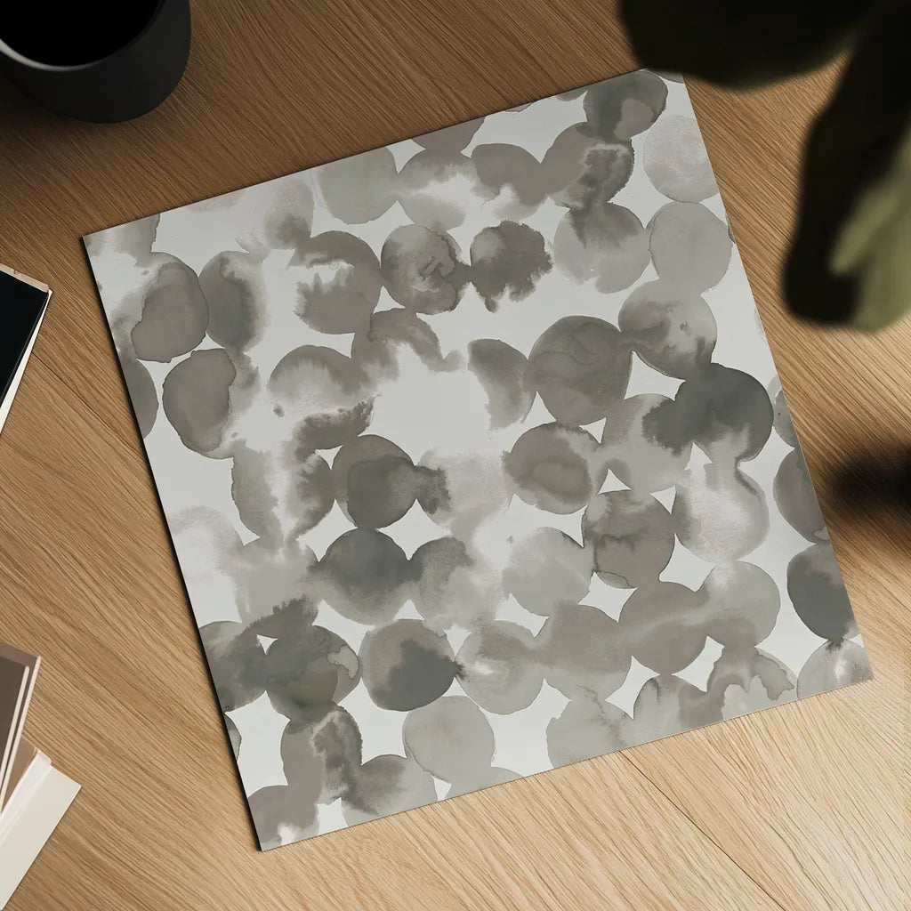 Neutral Circles by Wild Apple Portfolio. Shown as a detailed flat fine art print, highlighting archival giclee quality. Available as an archival giclee rolled canvas, fine art paper, or poster print. SKU 21183a.