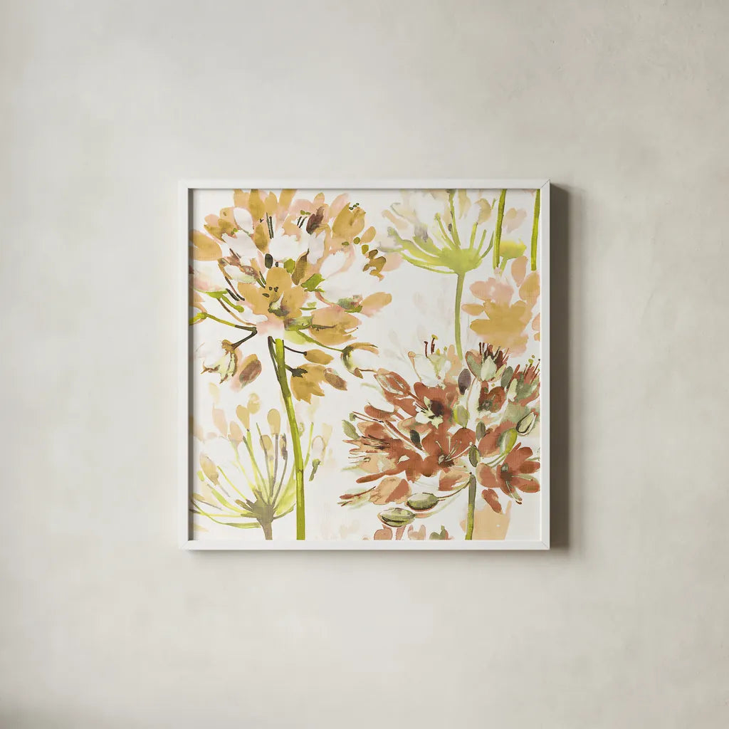 Neutral Medley IV by Wild Apple Portfolio. Shown in a crisp white glass frame for a clean and minimalist style. Available as an archival giclee rolled canvas, fine art paper, or poster print. SKU 30738a.