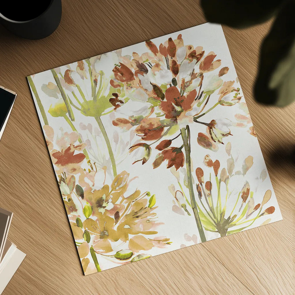 Neutral Medley V by Wild Apple Portfolio. Shown as a detailed flat fine art print, highlighting archival giclee quality. Available as an archival giclee rolled canvas, fine art paper, or poster print. SKU 30739a.