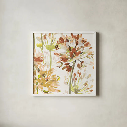Neutral Medley V by Wild Apple Portfolio. Shown in a crisp white glass frame for a clean and minimalist style. Available as an archival giclee rolled canvas, fine art paper, or poster print. SKU 30739a.