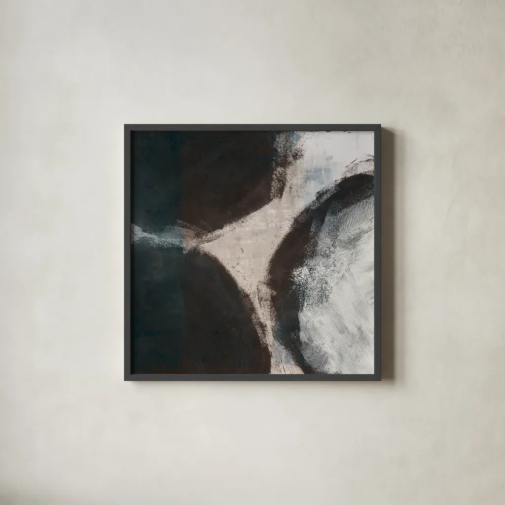 Newgrange by Wild Apple Portfolio. Shown in a sleek black glass frame for a contemporary gallery look. Available as an archival giclee rolled canvas, fine art paper, or poster print. SKU 71762a.
