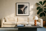 Newgrange by Wild Apple Portfolio. Displayed in a glass frame with matte in a clean modern living room. Available as an archival giclee rolled canvas, fine art paper, or poster print. SKU 71762a.