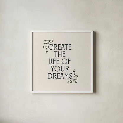 Nouveau Words I by Wild Apple Portfolio. Shown in a crisp white glass frame for a clean and minimalist style. Available as an archival giclee rolled canvas, fine art paper, or poster print. SKU 71220a.