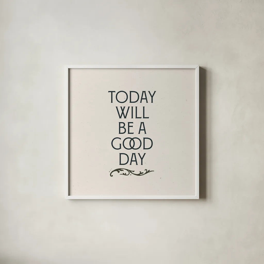 Nouveau Words II by Wild Apple Portfolio. Shown in a crisp white glass frame for a clean and minimalist style. Available as an archival giclee rolled canvas, fine art paper, or poster print. SKU 71221a.