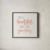 Nurse Inspiration I Color by Wild Apple Portfolio. Shown in a sleek black glass frame for a contemporary gallery look. Available as an archival giclee rolled canvas, fine art paper, or poster print. SKU 54610a.