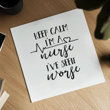 Nurse Inspiration II by Wild Apple Portfolio. Shown as a detailed flat fine art print, highlighting archival giclee quality. Available as an archival giclee rolled canvas, fine art paper, or poster print. SKU 54323a.