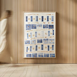 Ocean Blue III by Wild Apple Portfolio. shown as over sized large wall art. Available as an archival giclee rolled canvas, fine art paper, or poster print. SKU 26366h.