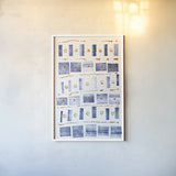 Ocean Blue III by Wild Apple Portfolio. shown as a paper print in a white frame. Available as a archival giclee rolled canvas, fine art paper, or poster print. SKU 26366h.