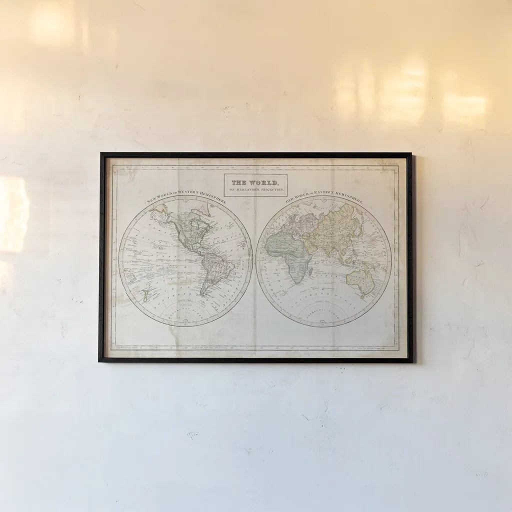 Old World Eastern Western Linen by Wild Apple Portfolio. shown as a paper print in a black flame. Available as a archival giclee rolled canvas, fine art paper, or poster print. SKU 46560i.