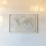 Old World Eastern Western Linen by Wild Apple Portfolio. shown as a paper print in a white frame. Available as a archival giclee rolled canvas, fine art paper, or poster print. SKU 46560i.