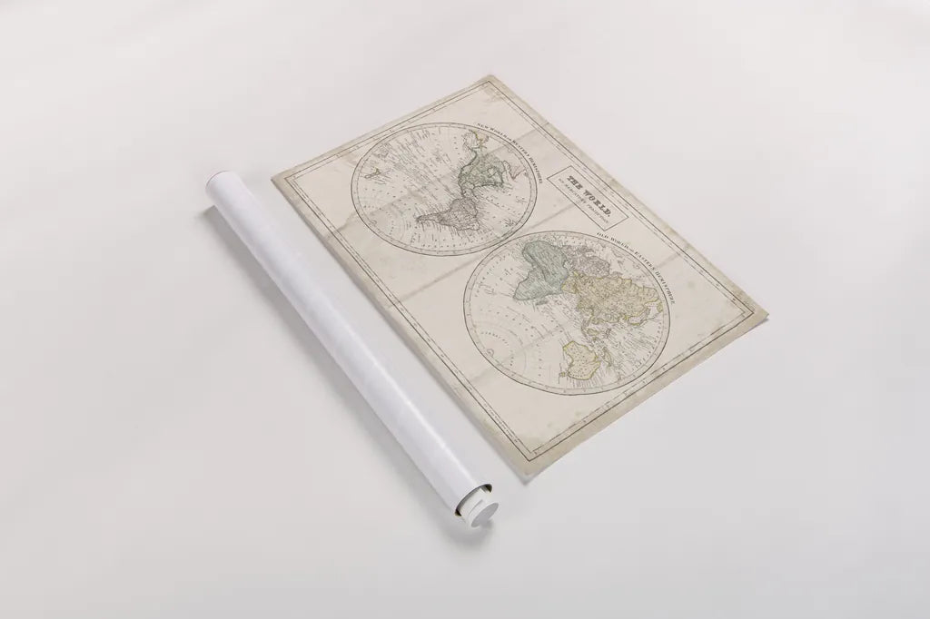 Old World Eastern Western Linen v2 by Wild Apple Portfolio. shown as a rolled paper print. Available as archival giclee rolled canvas, fine art paper, or poster print. SKU 63453i.