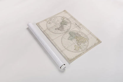 Old World Eastern Western Linen v2 by Wild Apple Portfolio. shown as a rolled paper print. Available as archival giclee rolled canvas, fine art paper, or poster print. SKU 63453i.