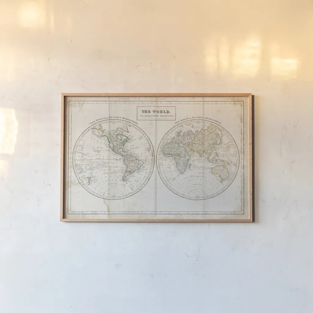 Old World Eastern Western Linen v2 by Wild Apple Portfolio. shown as a paper print in a natural frame. Available as a archival giclee rolled canvas, fine art paper, or poster print. SKU 63453i.