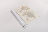 Old World Map Blush and Mint by Wild Apple Portfolio. shown as a rolled paper print. Available as archival giclee rolled canvas, fine art paper, or poster print. SKU 41810i.
