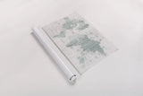 Old World Map Mint Gray by Wild Apple Portfolio. shown as a rolled paper print. Available as archival giclee rolled canvas, fine art paper, or poster print. SKU 41813i.