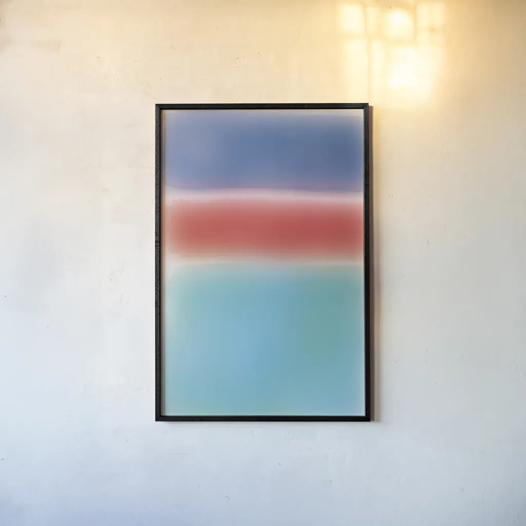 Ombre I by Wild Apple Portfolio. shown as a paper print in a black flame. Available as a archival giclee rolled canvas, fine art paper, or poster print. SKU 80714h.