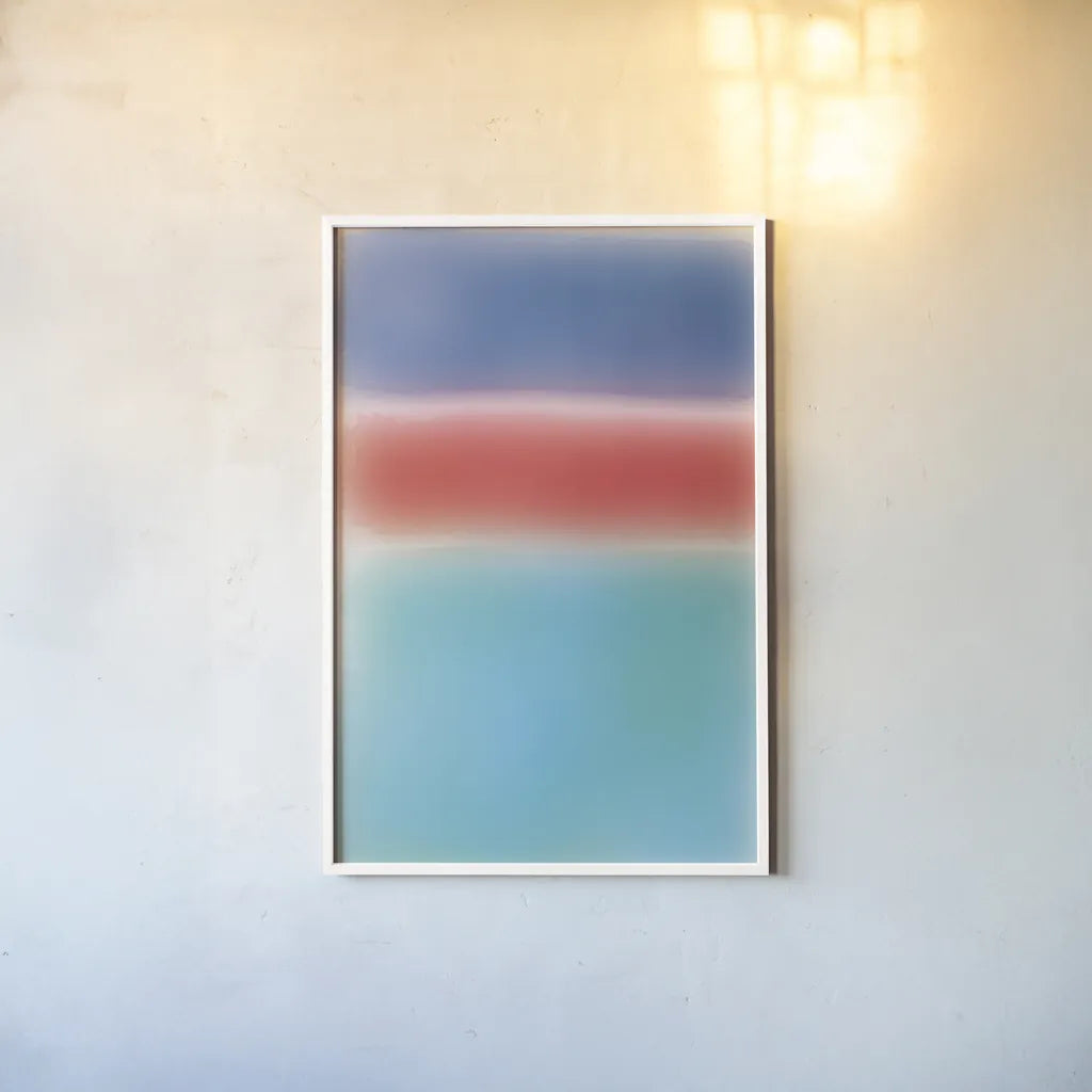 Ombre I by Wild Apple Portfolio. shown as a paper print in a white frame. Available as a archival giclee rolled canvas, fine art paper, or poster print. SKU 80714h.