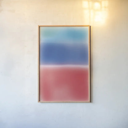 Ombre II by Wild Apple Portfolio. shown as a paper print in a natural frame. Available as a archival giclee rolled canvas, fine art paper, or poster print. SKU 80715h.