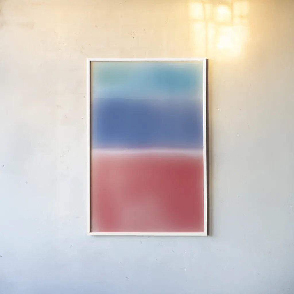 Ombre II by Wild Apple Portfolio. shown as a paper print in a white frame. Available as a archival giclee rolled canvas, fine art paper, or poster print. SKU 80715h.