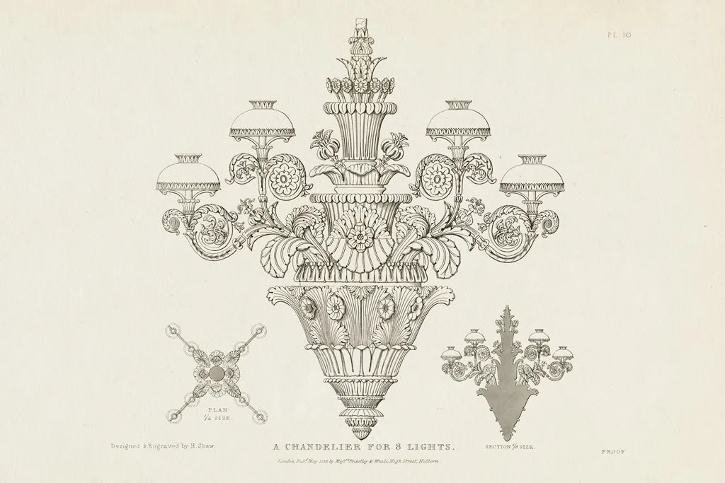 Ornamental Metal Work X Light by Wild Apple Portfolio. SKU 42715i. Archival Giclee Fine art print for wall decor.