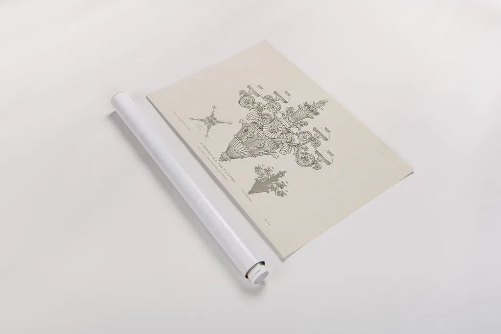 Ornamental Metal Work X Light by Wild Apple Portfolio. shown as a rolled paper print. Available as archival giclee rolled canvas, fine art paper, or poster print. SKU 42715i.