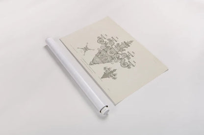 Ornamental Metal Work X Light by Wild Apple Portfolio. shown as a rolled paper print. Available as archival giclee rolled canvas, fine art paper, or poster print. SKU 42715i.