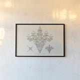Ornamental Metal Work X Light by Wild Apple Portfolio. shown as a paper print in a black flame. Available as a archival giclee rolled canvas, fine art paper, or poster print. SKU 42715i.
