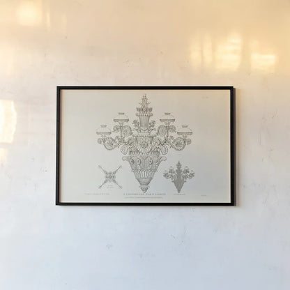 Ornamental Metal Work X Light by Wild Apple Portfolio. shown as a paper print in a black flame. Available as a archival giclee rolled canvas, fine art paper, or poster print. SKU 42715i.