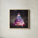 Out of this World I by Wild Apple Portfolio. Shown in a natural wood glass frame for a timeless modern aesthetic. Available as an archival giclee rolled canvas, fine art paper, or poster print. SKU 49836a.