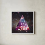 Out of this World I by Wild Apple Portfolio. Shown in a crisp white glass frame for a clean and minimalist style. Available as an archival giclee rolled canvas, fine art paper, or poster print. SKU 49836a.