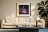 Out of this World I by Wild Apple Portfolio. Displayed in a glass frame with matte in a clean modern living room. Available as an archival giclee rolled canvas, fine art paper, or poster print. SKU 49836a.