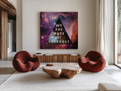 Out of this World IV by Wild Apple Portfolio. Shown as extra-large giant wall art in a modern living room. Available as an archival giclee rolled canvas, fine art paper, or poster print. SKU 49839a.