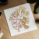 Pacific Sea Mosses XX White Sq by Wild Apple Portfolio. Shown as a detailed flat fine art print, highlighting archival giclee quality. Available as an archival giclee rolled canvas, fine art paper, or poster print. SKU 51618a.