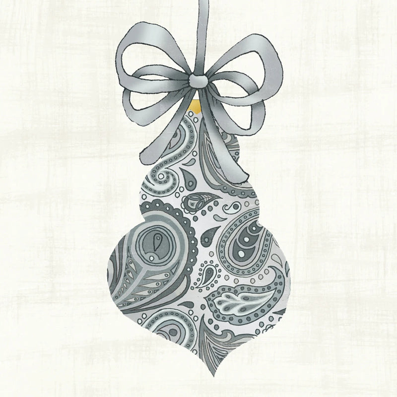 Paisley Ornament IV Silver by Wild Apple Portfolio