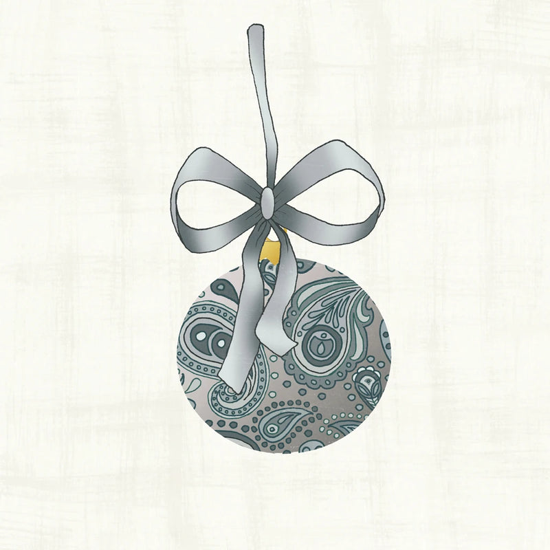 Paisley Ornament VI Silver by Wild Apple Portfolio