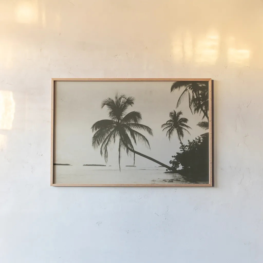 Palm Beach I by Wild Apple Portfolio. shown as a paper print in a natural frame. Available as a archival giclee rolled canvas, fine art paper, or poster print. SKU 74493i.