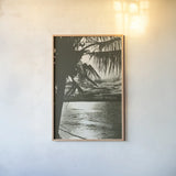 Palm Beach II by Wild Apple Portfolio. shown as a paper print in a natural frame. Available as a archival giclee rolled canvas, fine art paper, or poster print. SKU 74494h.